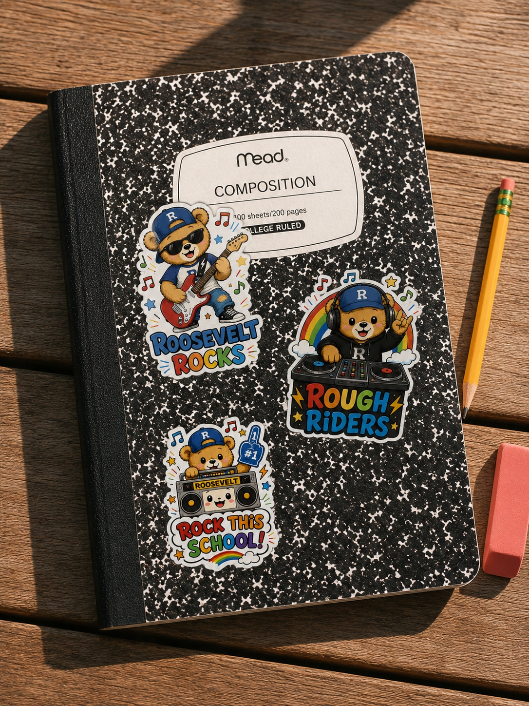 Roosevelt Rainbow Stickers
