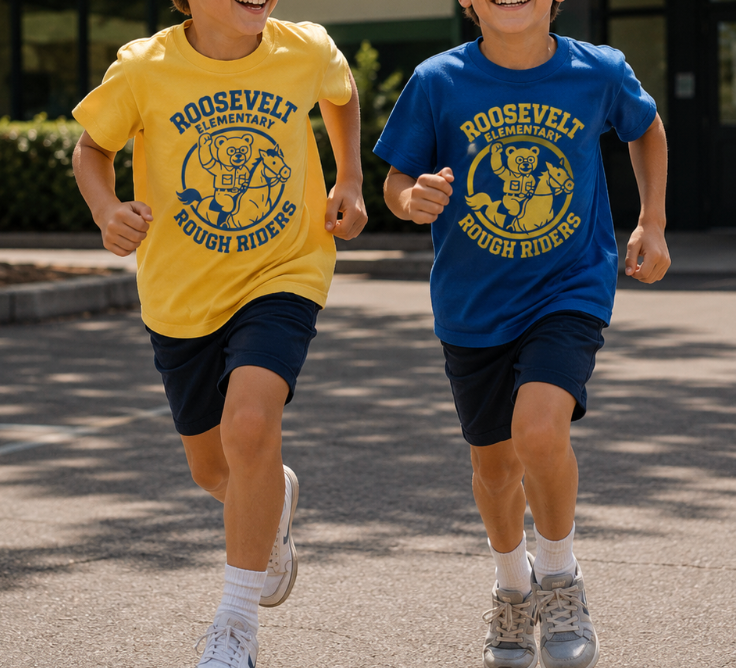 Classic Yellow Rough Riders Tee