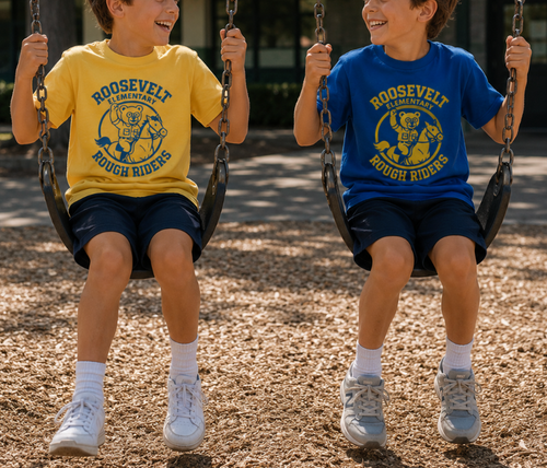 Classic Blue Rough Riders Tee